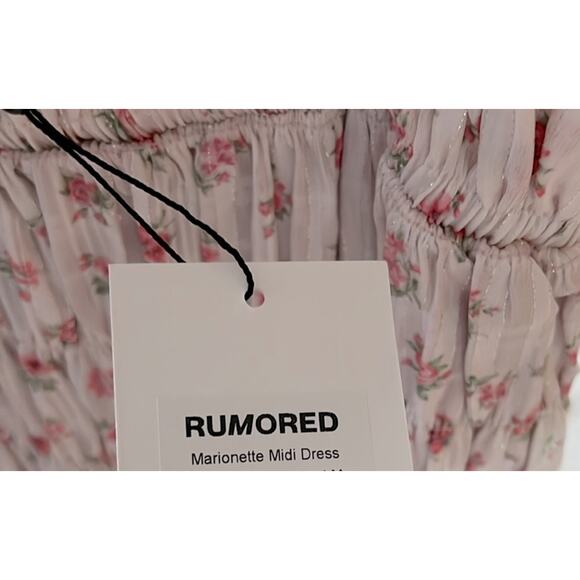 NWT $128 RUMORED Marionette midi dress / candied carnation S - Picture 10 of 14